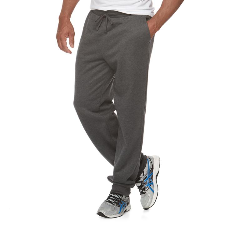 Big & Tall Tek Gear&reg; Soft Fleece Jogger Pants, Men's, Size: 4xb, Light Grey