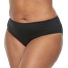 Plus Size Apt. 9&reg; Solid Hipster Bikini Bottoms, Women's, Size: 3xl, Black