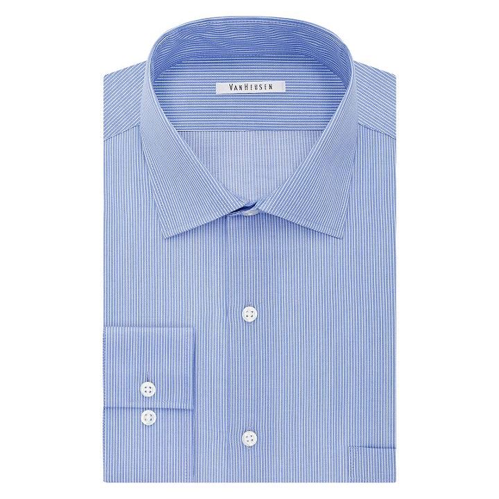 Men's Van Heusen Flex Collar Classic-fit Dress Shirt, Size: 15-34/35, Blue