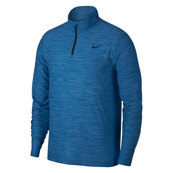 Men's Nike Breathe Quarter-zip Top, Size: Xl, Turquoise/blue (turq/aqua)