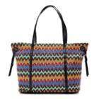 Mondani Melia Woven Double Shoulder Bag, Women's, Grey (charcoal)