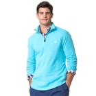 Big & Tall Chaps Classic-fit Ribbed Quarter-zip Mockneck Pullover, Men's, Size: 3xl Tall, Blue
