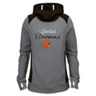 Girls 7-16 Cleveland Browns Ultimate Funnel Hoodie, Girl's, Size: M(10-12), Grey