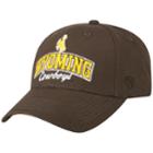 Adult Top Of The World Wyoming Cowboys Advisor Adjustable Cap, Men's, Dark Brown
