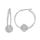 Napier Ball Hoop Earrings, Women's, Silver