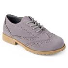 Journee Zade Boys' Oxford Shoes, Boy's, Size: 3, Grey