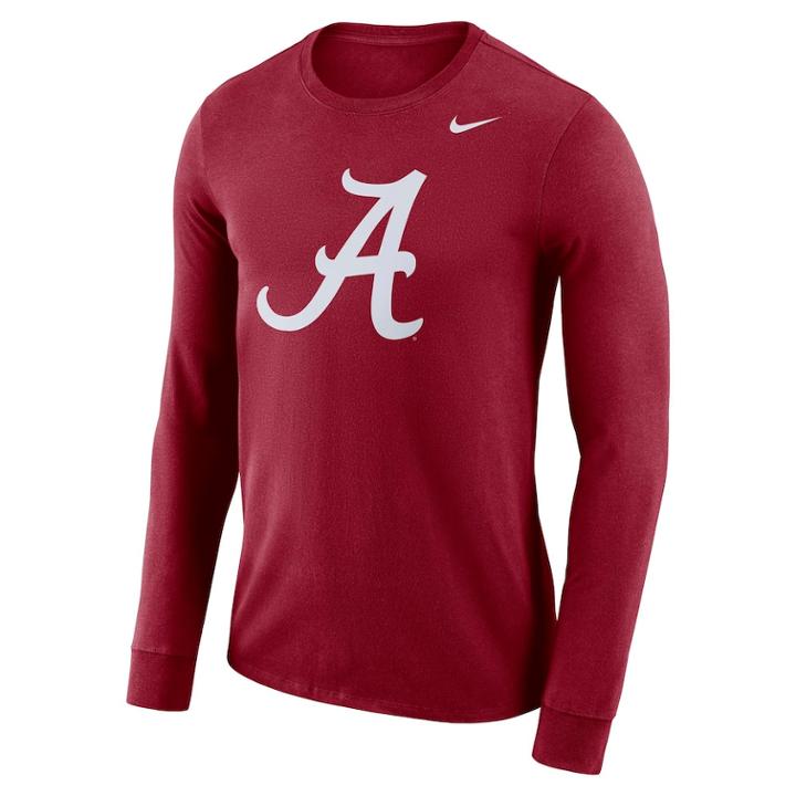 Men's Nike Alabama Crimson Tide Dri-fit Logo Tee, Size: Xl, Red