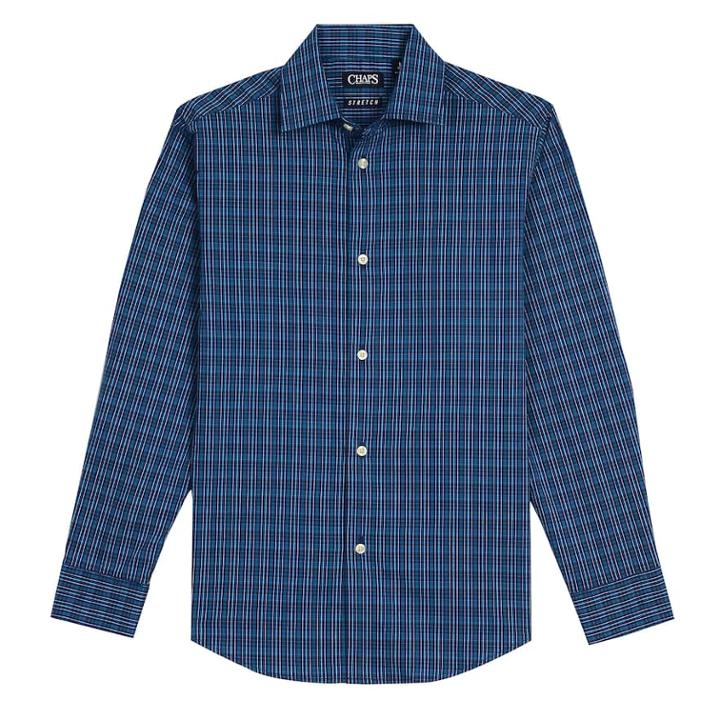 Boys 4-20 Chaps Stretch Button-down Shirt, Size: 14-16, Brt Blue