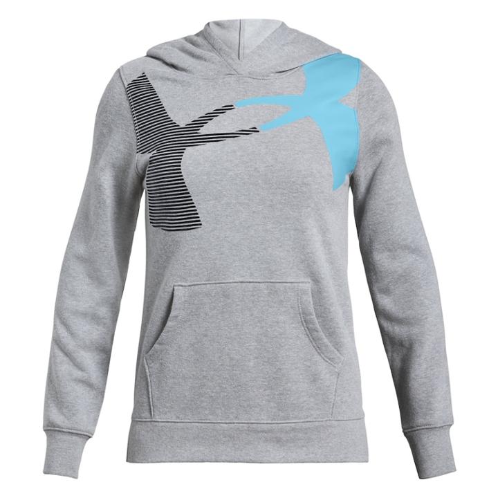Girls 7-16 Under Armour Rival Fleece Hoodie, Size: Small, Med Grey