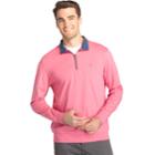 Men's Izod Saltwater Classic-fit Fleece Quarter-zip Pullover, Size: Large, Pink