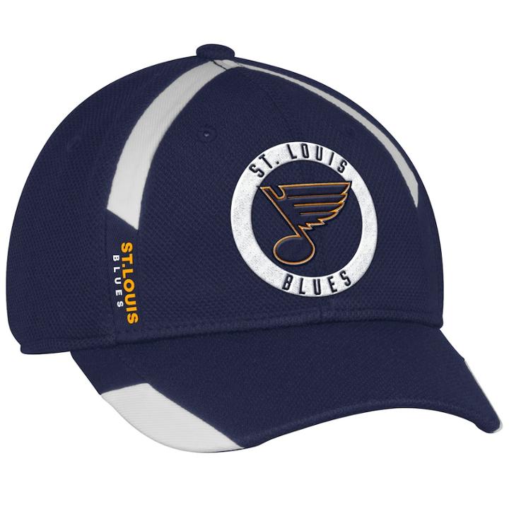 Adult Adidas St. Louis Blues Practice Jersey Flex-fit Cap, Men's, Size: L/xl, Blue