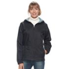 Women's Columbia Rain To Fame Hooded Rain Jacket, Size: Large, Grey (charcoal)