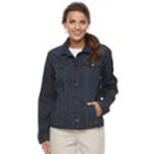 Petite Croft & Barrow&reg; Jacket, Women's, Size: S Petite, Dark Blue