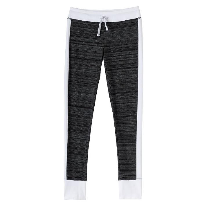 Girls 7-16 & Plus Size So&reg; Contrast Side Stripe & Cuff Leggings, Size: 7-8, White