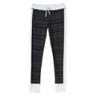 Girls 7-16 & Plus Size So&reg; Contrast Side Stripe & Cuff Leggings, Size: 7-8, White