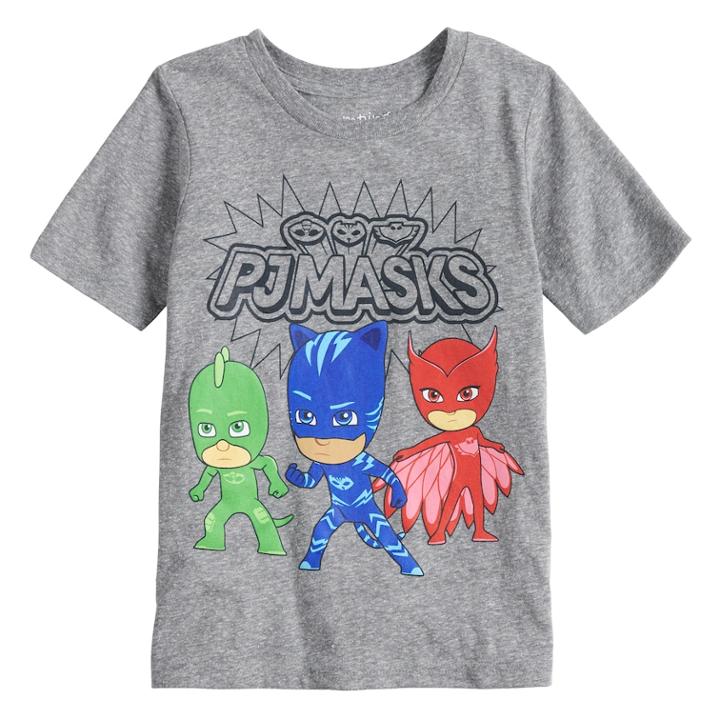 Boys 4-10 Jumping Beans&reg; Pj Masks Catboy, Gekko & Owlette Graphic Tee, Size: 10, Grey