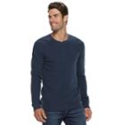 Men's Sonoma Goods For Life&trade; Modern-fit Supersoft Thermal Henley, Size: Xl, Dark Blue
