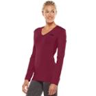 Women's Fila Sport&reg; Basic Workout Long Sleeve Tee, Size: Large, Red