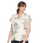 Maternity A:glow Embroidered Peasant Top, Women's, Size: M-mat, Black