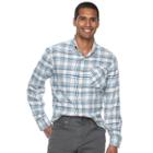 Men's Sonoma Goods For Life&trade; Flexwear Modern-fit Plaid Stretch Button-down Shirt, Size: Large, Med Purple
