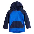 Baby Boy Jumping Beans&reg; Raglan Softest Fleece Pullover Hoodie, Size: 18 Months, Med Blue