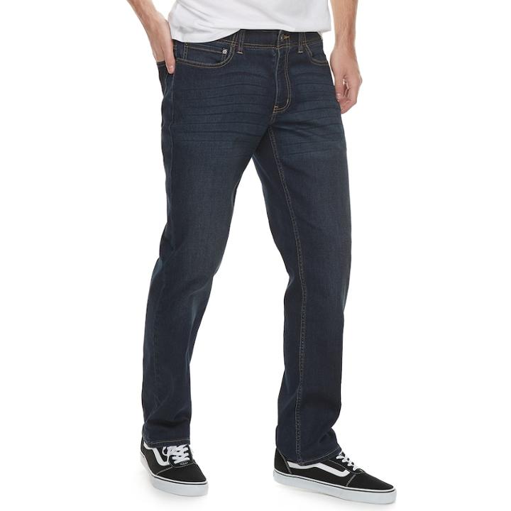 Men's Urban Pipeline&reg; Ultra Flex Tapered-leg Jeans, Size: 34x32, Dark Blue