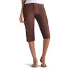Women's Lee Edy Skimmer Capris, Size: 16 Avg/reg, Dark Brown