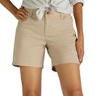 Women's Lee Tailored Chino Short, Size: 12 Avg/reg, Lt Brown