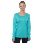 Women's Rbx Peached Jacquard Tee, Size: Large, Green