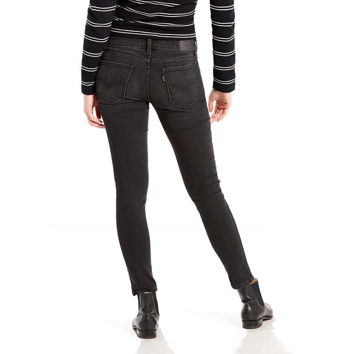 Women's Levi's&reg; 711 Zip-up Skinny Jeans, Size: 31(us 12)m, Black