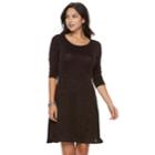 Women's Apt. 9&reg; Pleated Fit & Flare Dress, Size: Small, Red