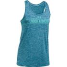 Women's Under Armour Tech Twist Graphic Tank, Size: Medium, Pink Ovrfl