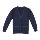 Girls 4-16 Chaps School Uniform Lurex Boyfriend Sweater, Girl's, Size: 5, Blue (navy)