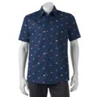 Men's Haggar Classic-fit Button-down Shirt, Size: Medium, Blue (navy)