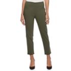 Women's Studio 253 Stretch Ankle Pants, Size: Xl, Med Green