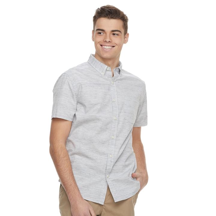 Men's Urban Pipeline&reg; Awesomely Soft Button-down Shirt, Size: Large, Black