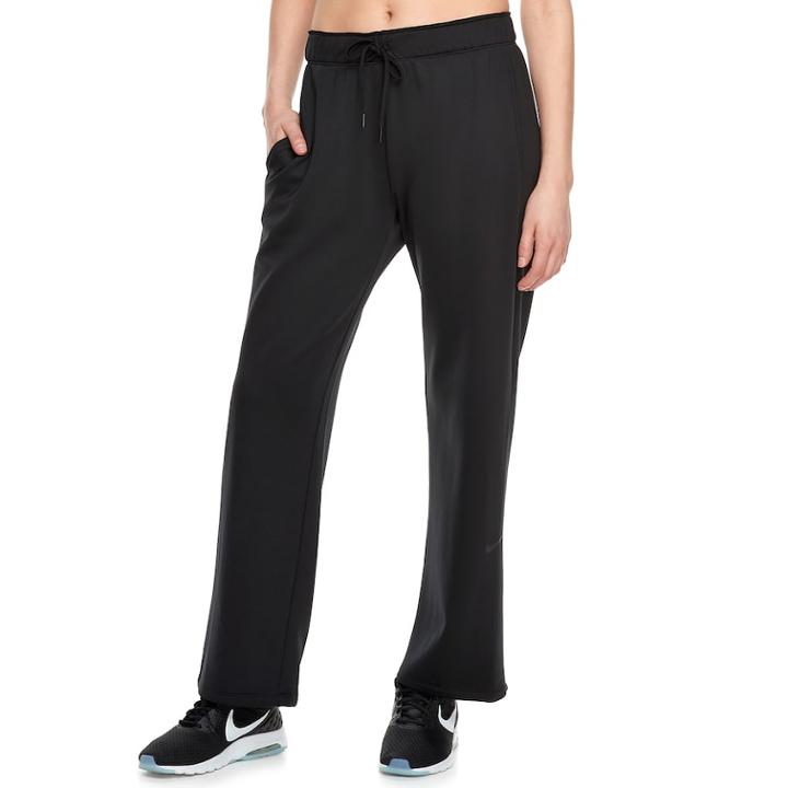 Women's Nike Therma Training Sweatpants, Size: Large, Grey (charcoal)