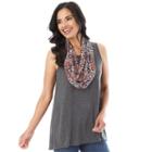 Women's Apt. 9 Scarf Tank Top, Size: Medium, Ovrfl Oth