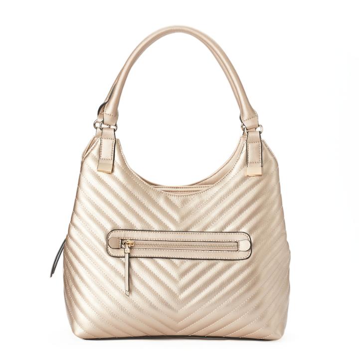 Apt. 9&reg; Brooke Pebbled Triple Entry Shopper, Women's, Lt Beige