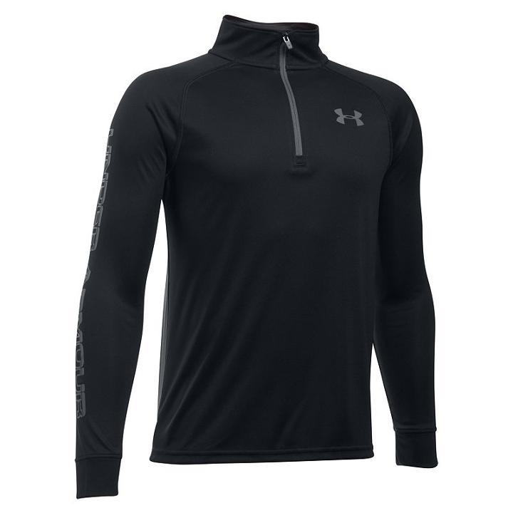 Boys 8-20 Under Armour Tech Block Quarter-zip Top, Boy's, Size: Small, Black