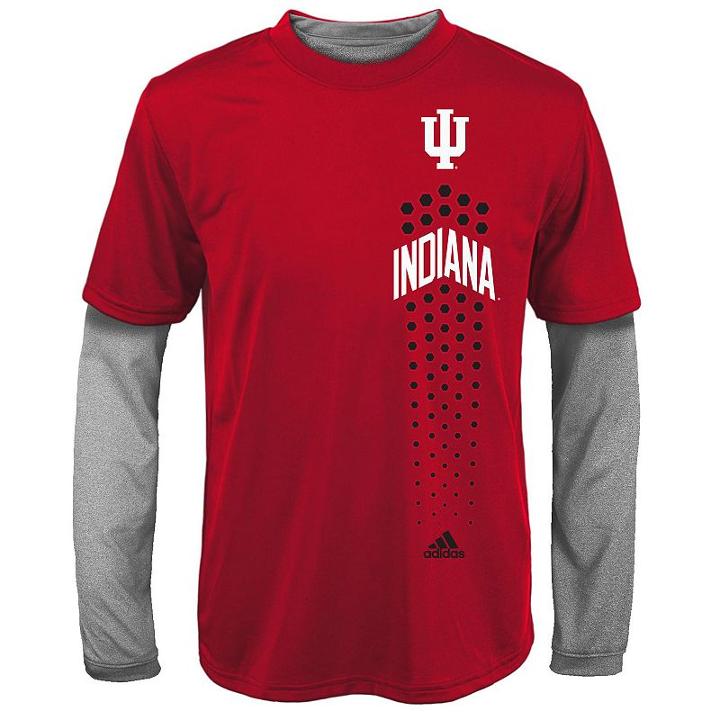 Boys 8-20 Adidas Indiana Hoosiers Climalite Performance Tee Set, Boy's, Size: L(14/16), Red
