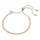 14k Rose Gold Over Silver Beaded Lariat Bracelet, Women's, Pink