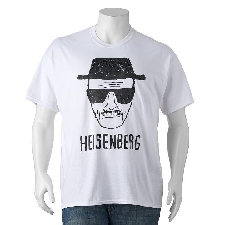 Big & Tall Breaking Bad Heisenberg Tee, Men's, Size: Xl Tall, White