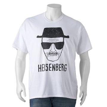 Big & Tall Breaking Bad Heisenberg Tee, Men's, Size: Xl Tall, White