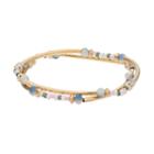 Lc Lauren Conrad Beaded Twisted Tube Stretch Bracelet Set, Women's, Grey