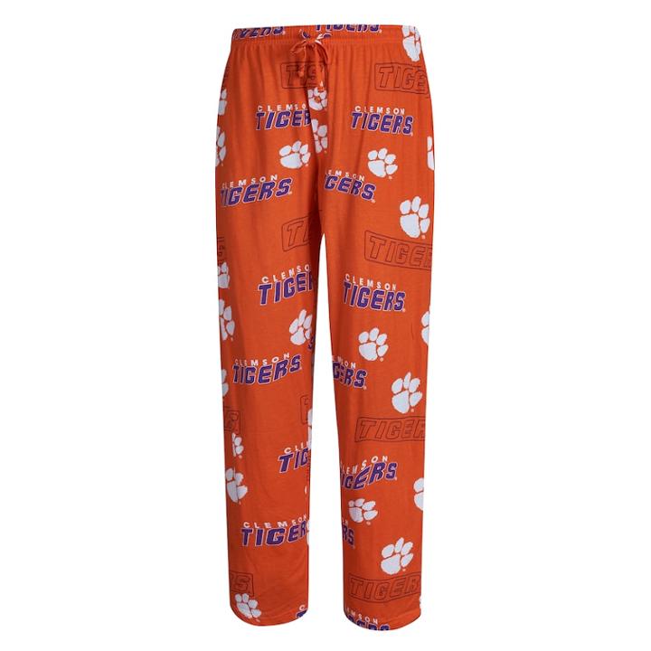 Men's Concepts Sport Clemson Tigers Slide Lounge Pants, Size: Xxl, Orange