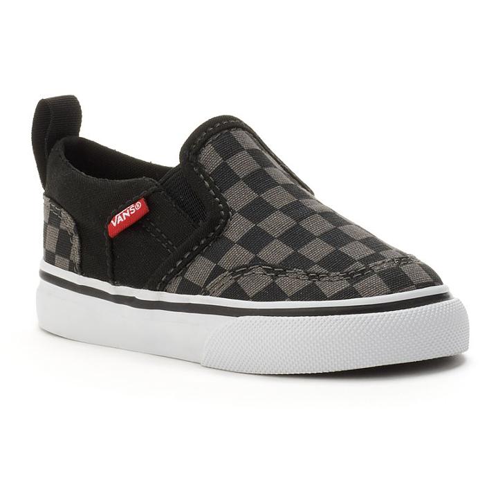 Vans Asher Toddler Boys' Skate Shoes, Boy's, Size: 6 T, Black