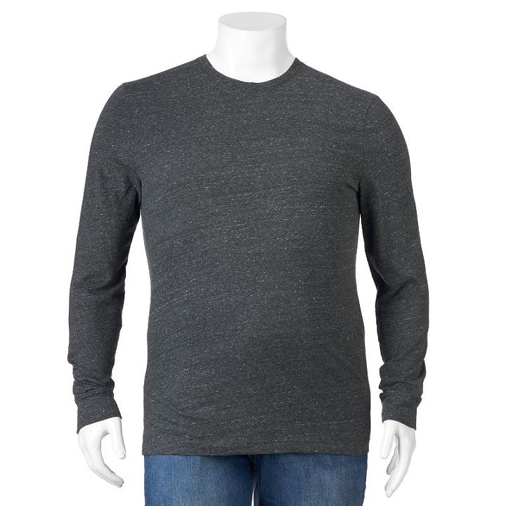 Big & Tall Sonoma Goods For Life&trade; Weekend Tee, Men's, Size: Xl Tall, Dark Grey