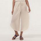 Women's Lc Lauren Conrad Beach Shop Envelope-hem Capri Pants, Size: Xl, White Oth