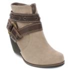 Sugar Hums Women's Ankle Boots, Size: 6.5, Beig/green (beig/khaki)